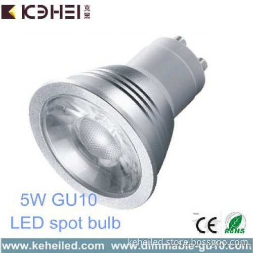 Dimmable 5W GU10 COB spotlight with 60° Beam angle 110-220V